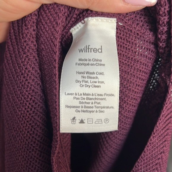 Wilfred magenta knit sort sleeve split seam tunic vest - Picture 4 of 5